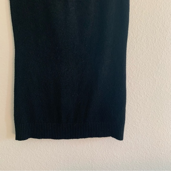 Metric Short Sleeve Scoop Neck Knit Tunic Top size Medium Black - Picture 3 of 10